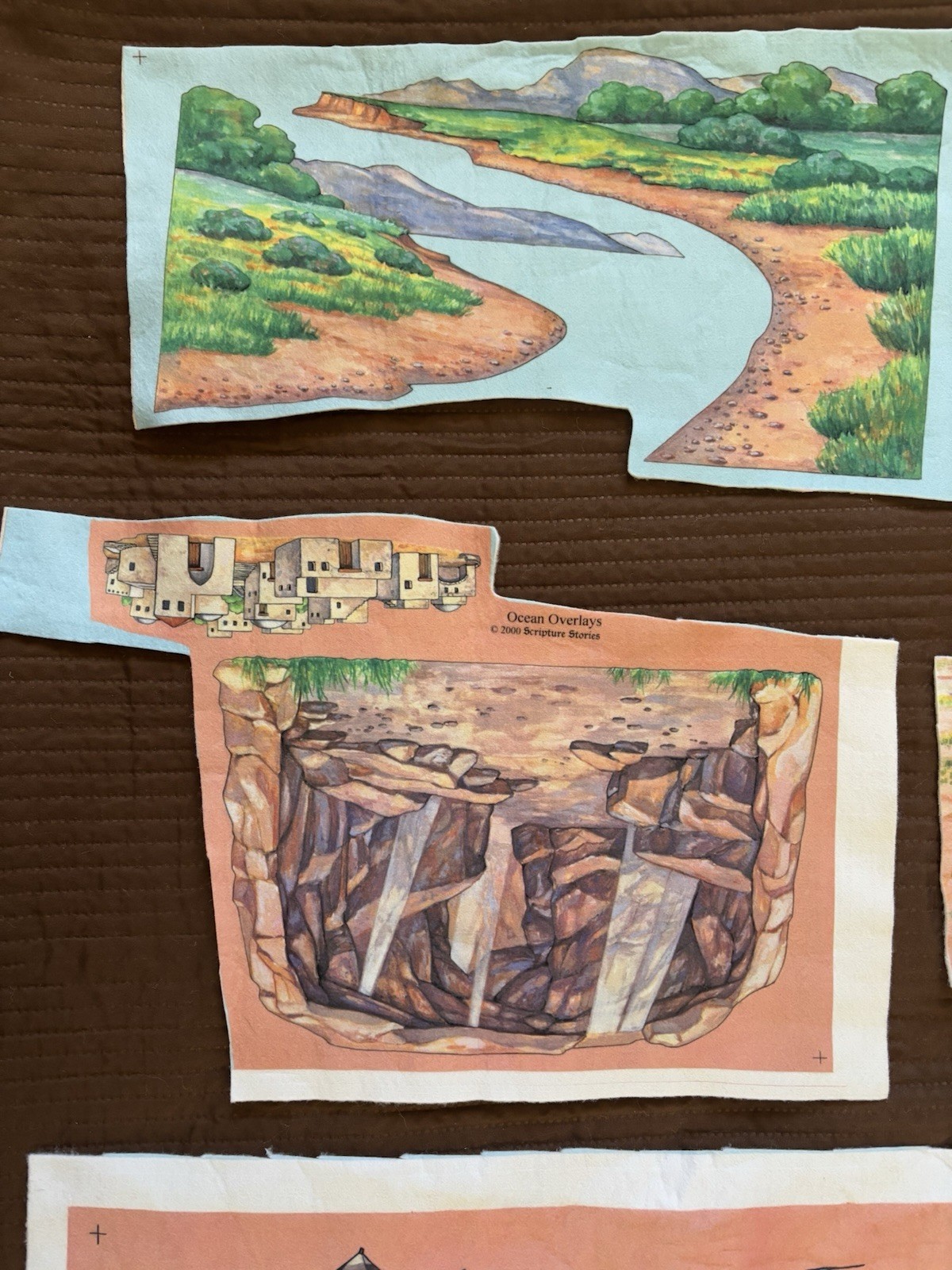 Hillside Overlays Scripture Stories Felt Board Bible Scenes Noah’s Ark Etc 35 Pc
