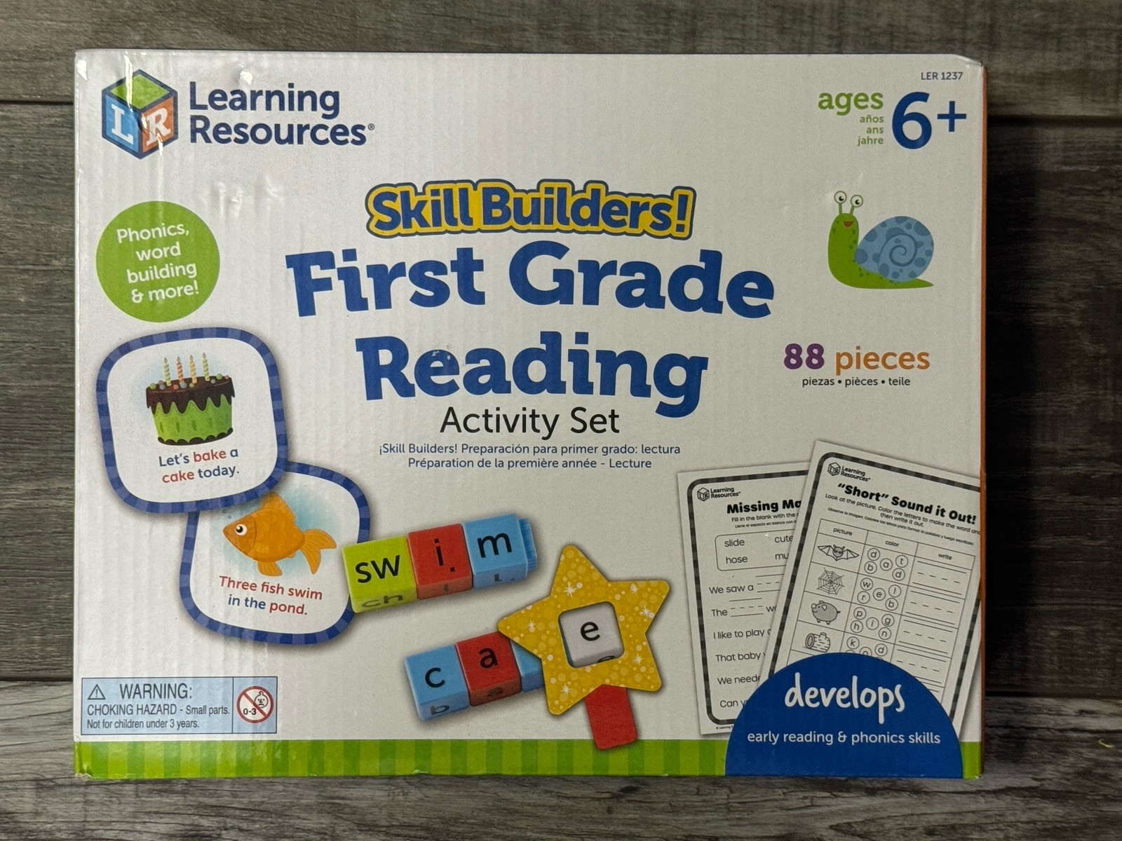 Learning Resources Skill Builder First Grade Reading Activity Set for Ages 6+ P1