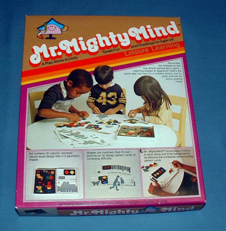 MR. MIGHTY MIND PLAY ALONE ACTIVITY SET – LEISURE LEARNING – 1981 – USED COND