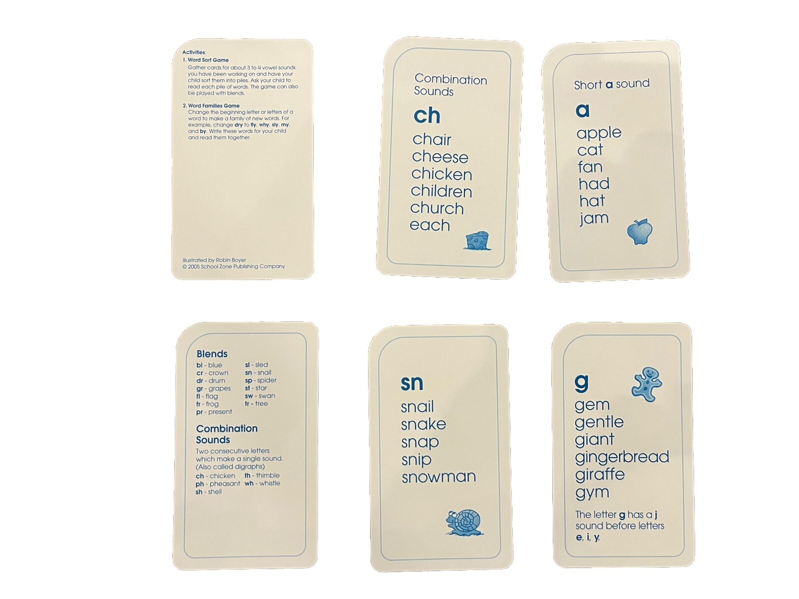 Lot Of 2 SZ Phonics Made Easy And Grade 1 Site Word Flash Cards Ages: 6-UP