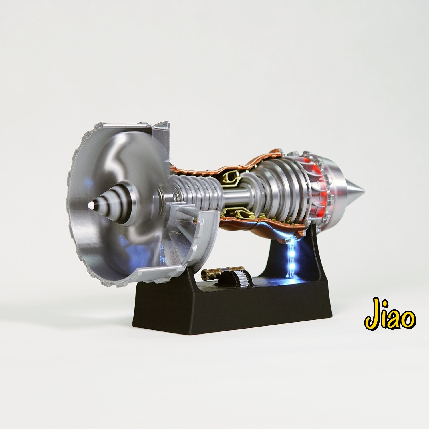 1/26 Trent 900 Turbofan Engine Model A380 Aircraft Engine Rotatable Children Toy