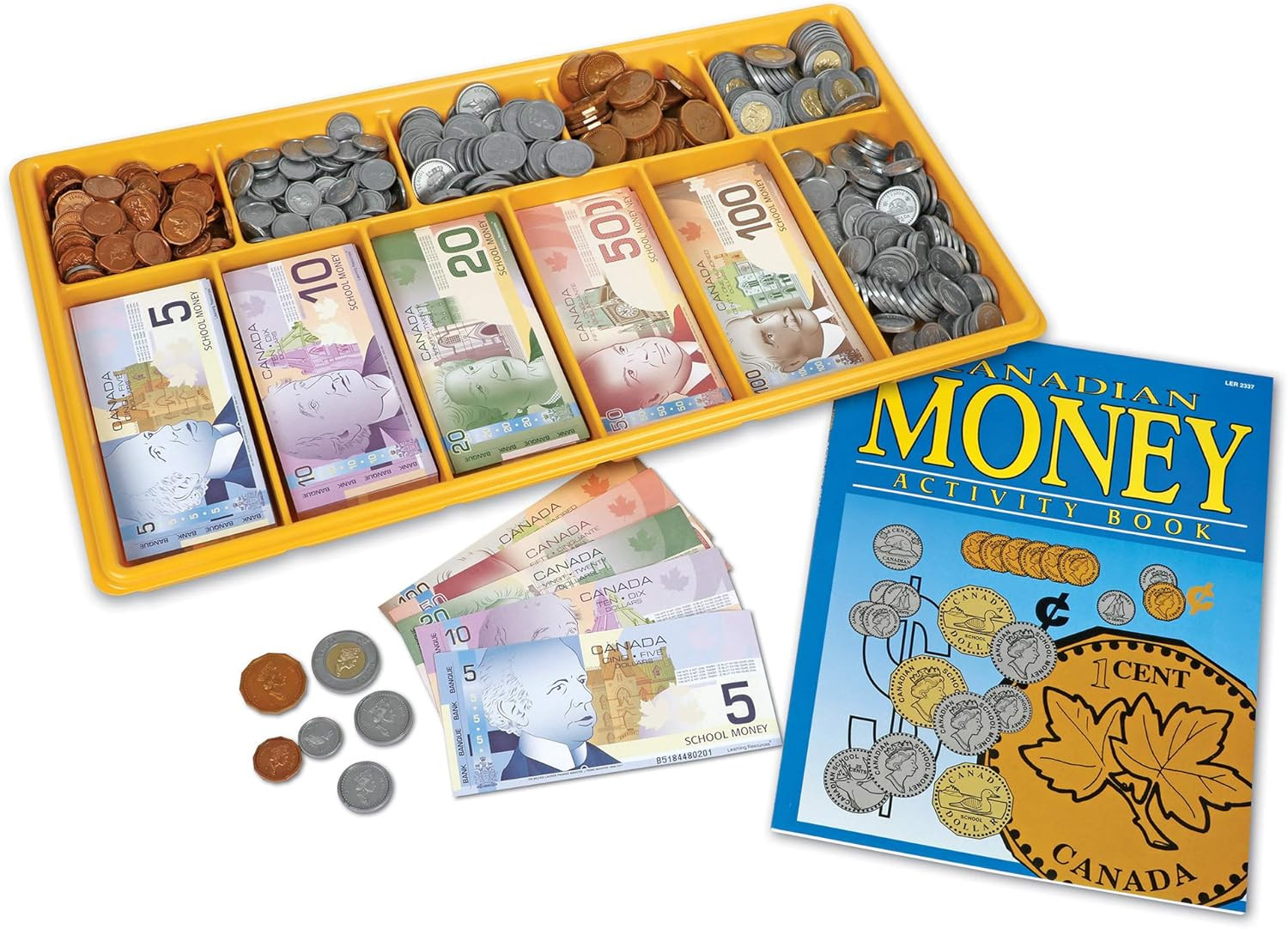 Canadian Classroom Money Kit, Play Money for Kids, Grades K+ | Ages 5+