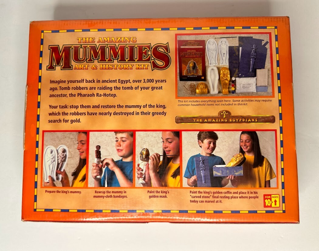 SEALED Amazing Mummies Art & History Kit 1998 Educational Design Ancient Egypt