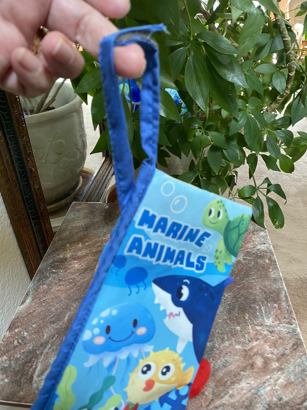 hahaland Baby Book 0-6 Months Touch Feel First Cloth Crinkle Soft Marine Animals