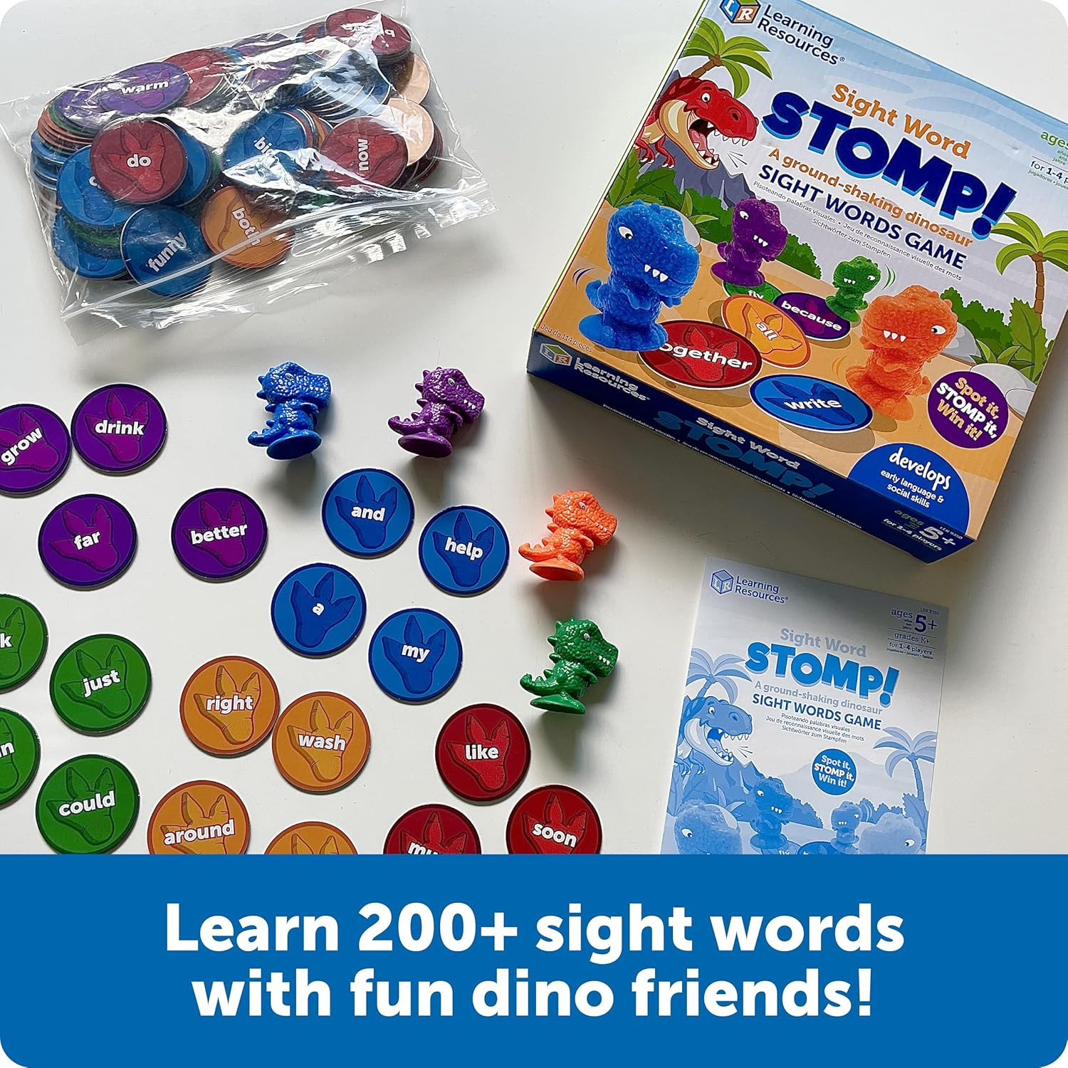 Sight Word Stomp! – Alphabet Toys, Phonics Flash Cards, Classroom Board Games, A
