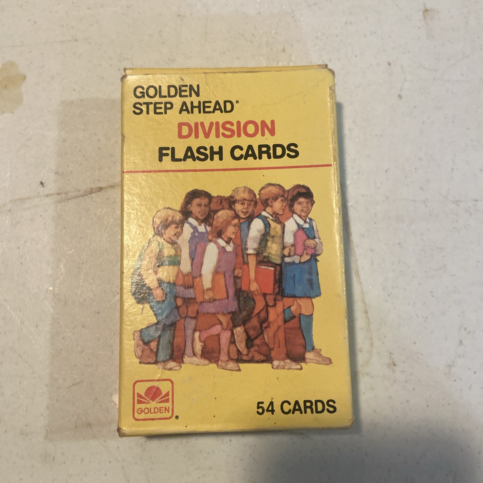 Old Stock Vintage 1984 Division Flash Cards Golden Step Ahead