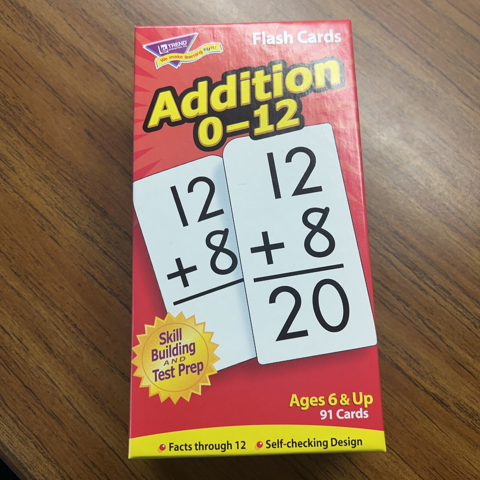 TREND Addition 0-12 Skill Drill Flash Cards