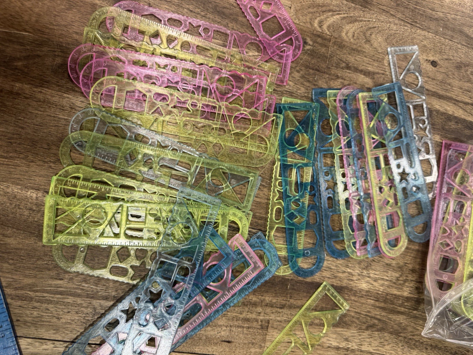 Lot of 215 6 in Ruler/Stencil Giveaways Party Favors Gifts