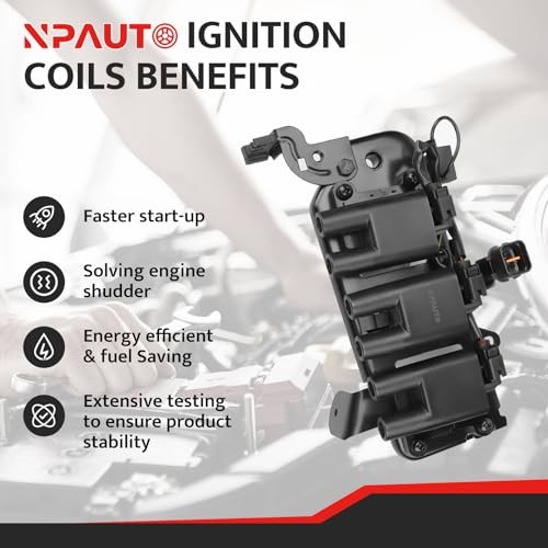 NPAUTO Ignition Coil Pack compatible with V6 2.7L 2.7 2001 2002 2003 2004 2005