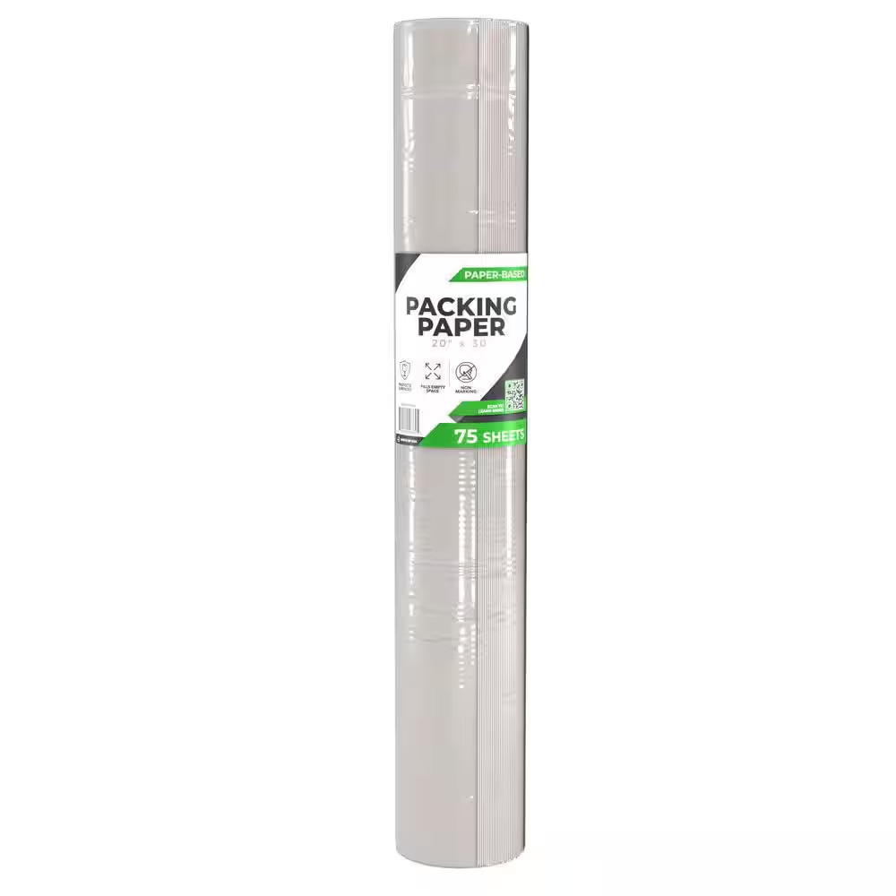 20 in. x 30 in. 100% Recycled-Packing Paper (75-Sheets)