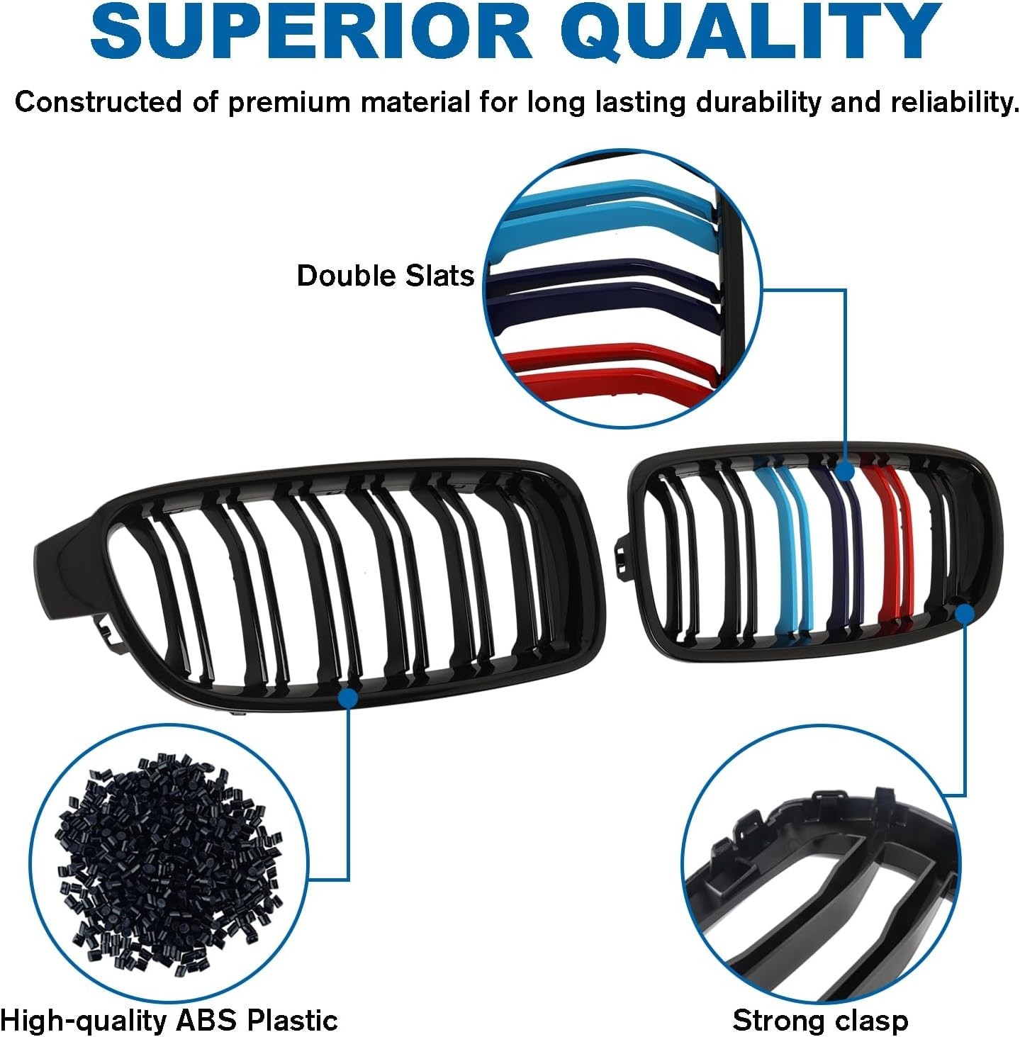 F30 Grille – Front Kidney Color Grill Compatible with BMW 3 series F30 F31 20…
