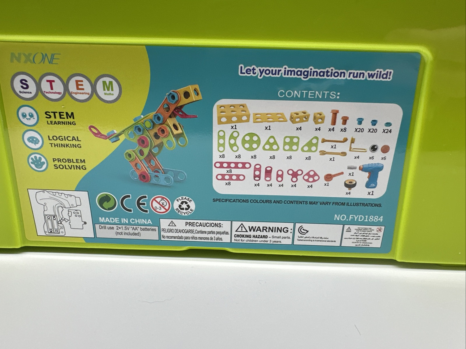 NXONE 195 PCS Puzzle Creative STEM Toy For Boys And Girls Imagination Run Wild