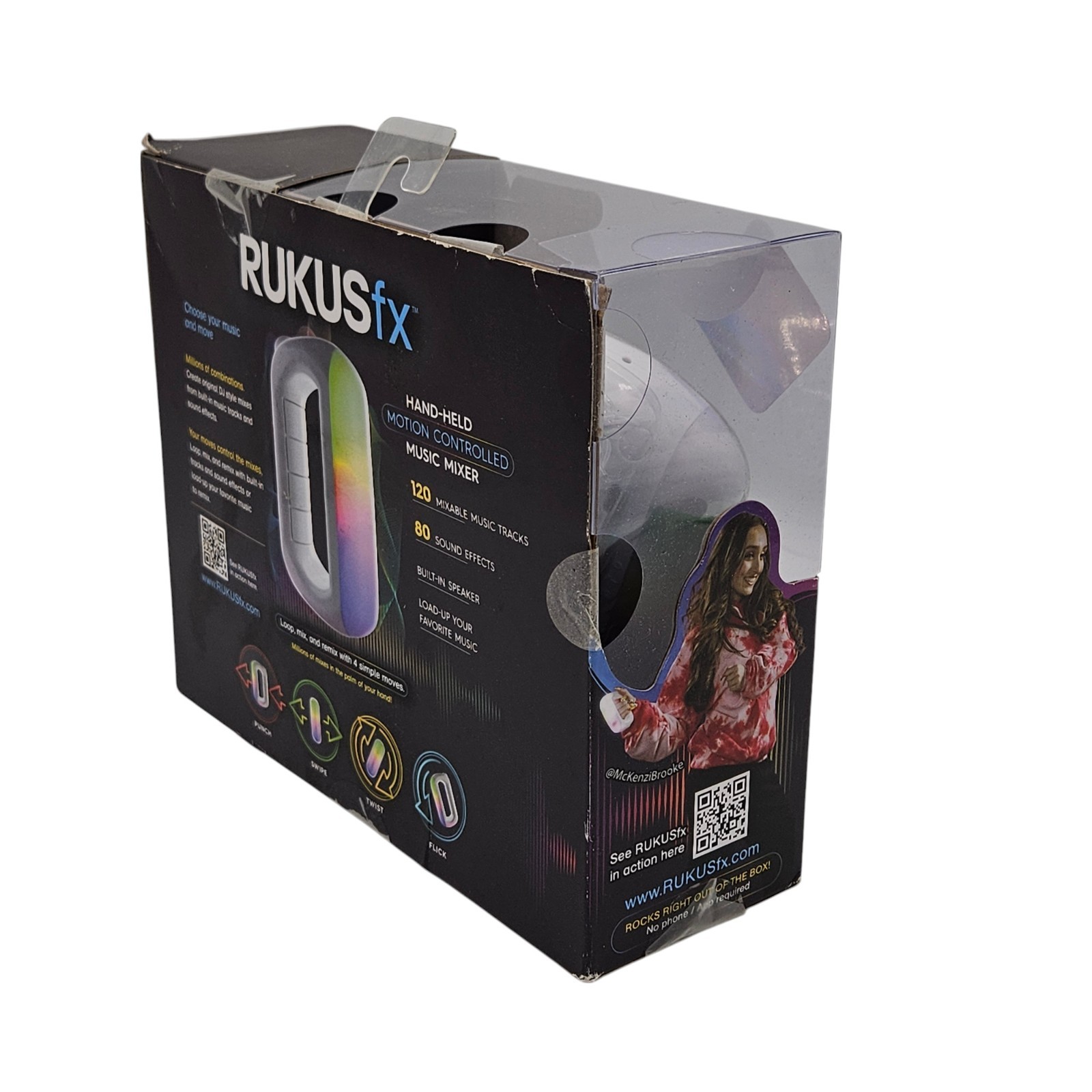 Rukus fx Hand Held Motion Controlled Music Mixer Bonus Silicone Skin RUKUSfx