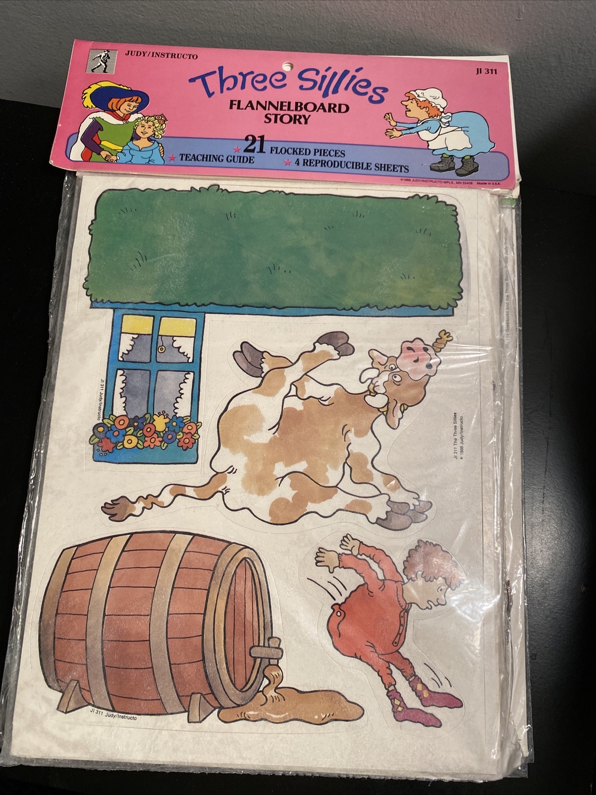Flannel Board JUDY INSTRUCTO Set Of (5) Sealed Vintage Mother Goose, Fairy Tales