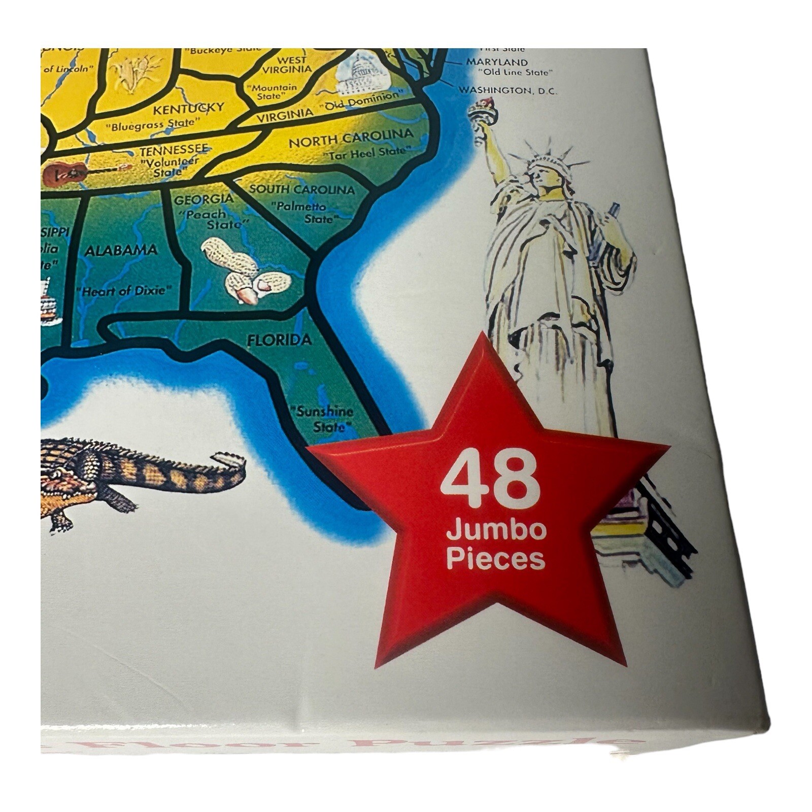 Melissa & Doug Floor Puzzle United States of America 2 x 3 feet 48 Jumbo Pieces