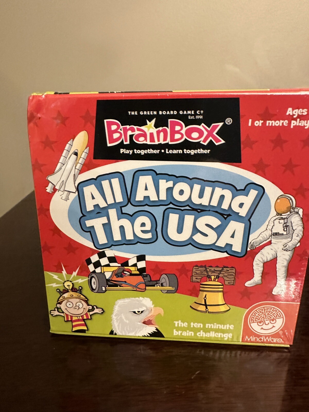 **NEW** MindWare Brain Box “Around The USA” Educational Card Game