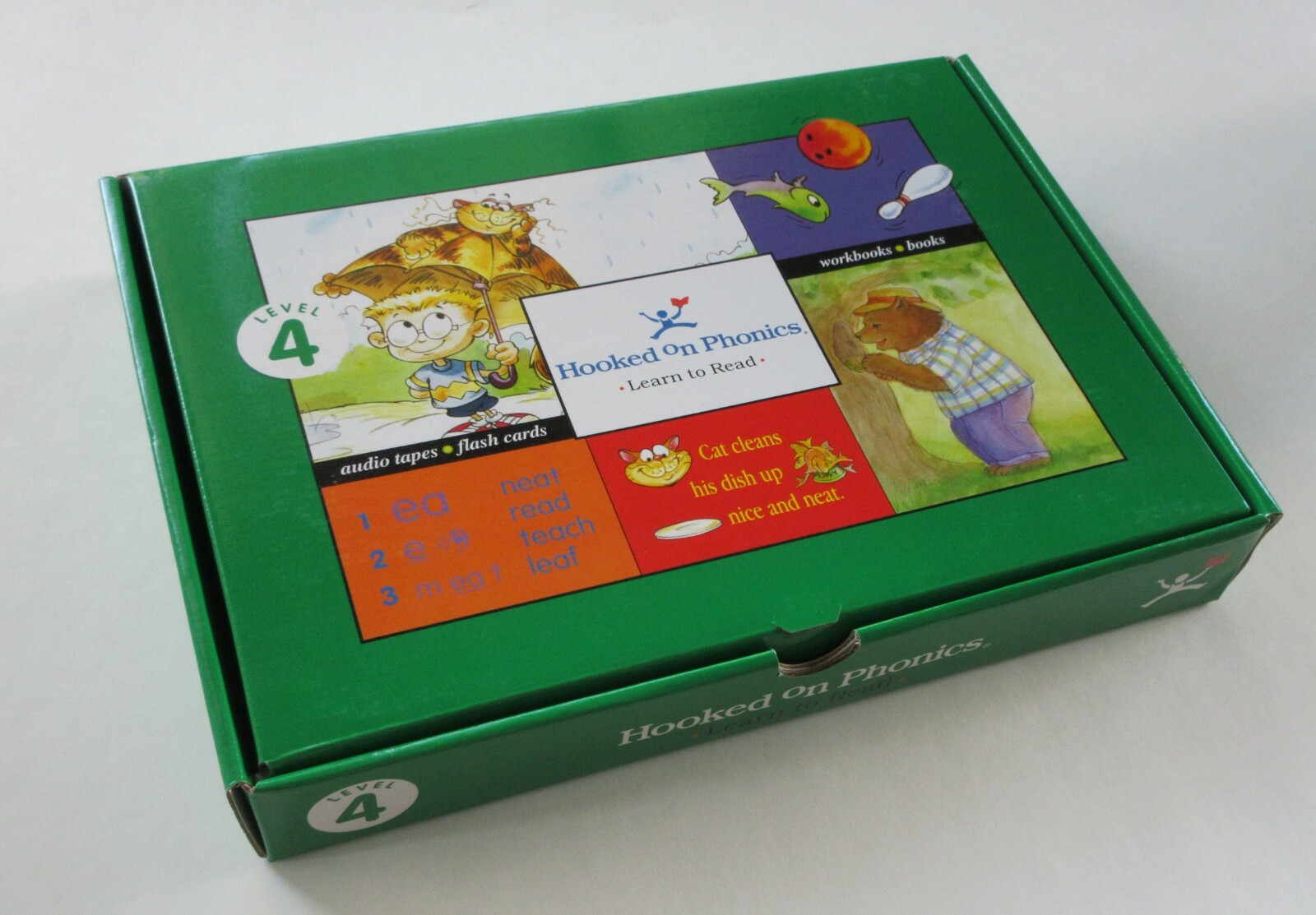 Hooked On Phonics Level 4 Green Learn To Read Sealed Homeschooling Books Cards