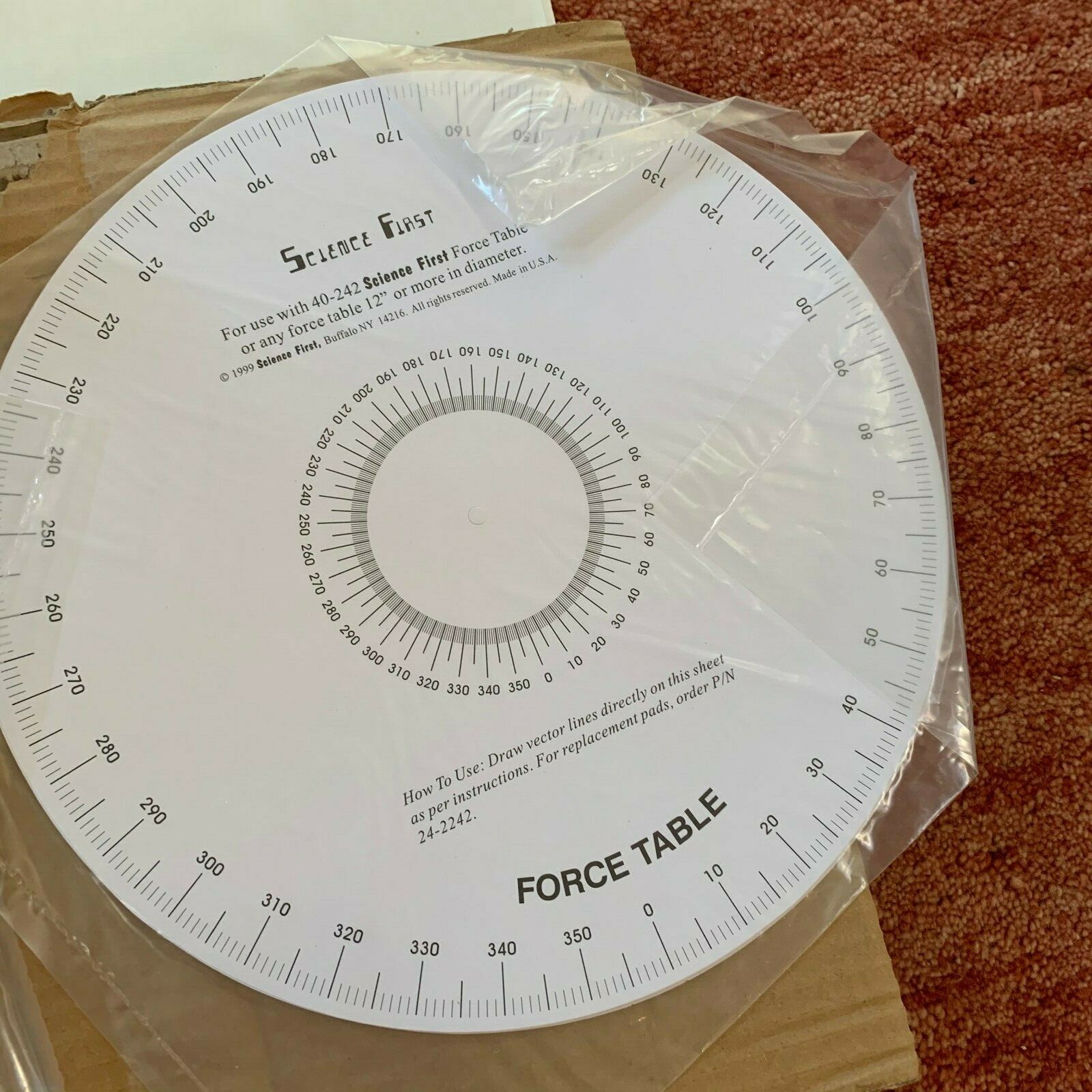 Force Table ~ Science First model 40-242