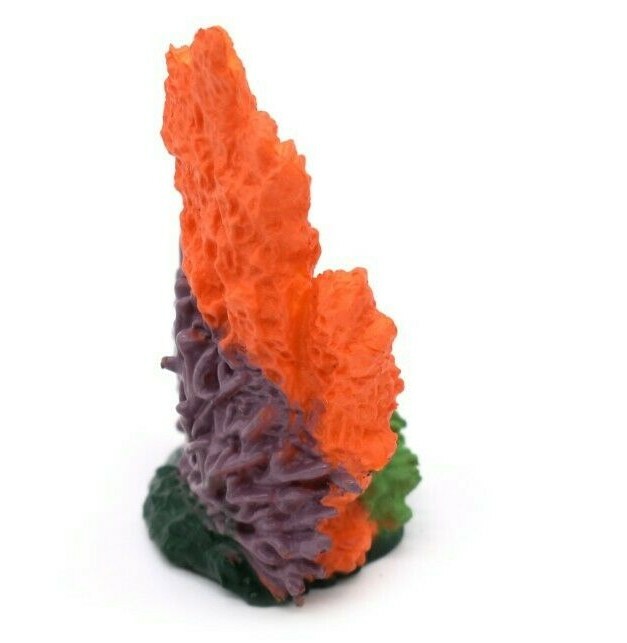 Toy Coral With Sea Fan, Red, Purple, Plastic Figure, Model, Realistic F1790B378