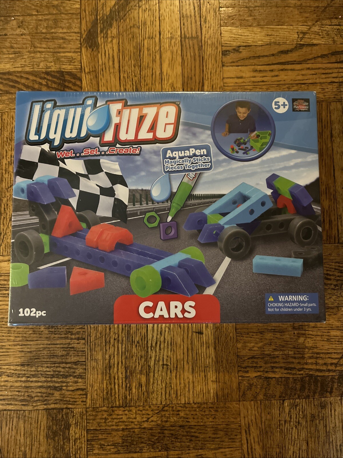 Liqui Fuze Cars 102 Piece Set Easy Craft 5 Years + NEW Sealed