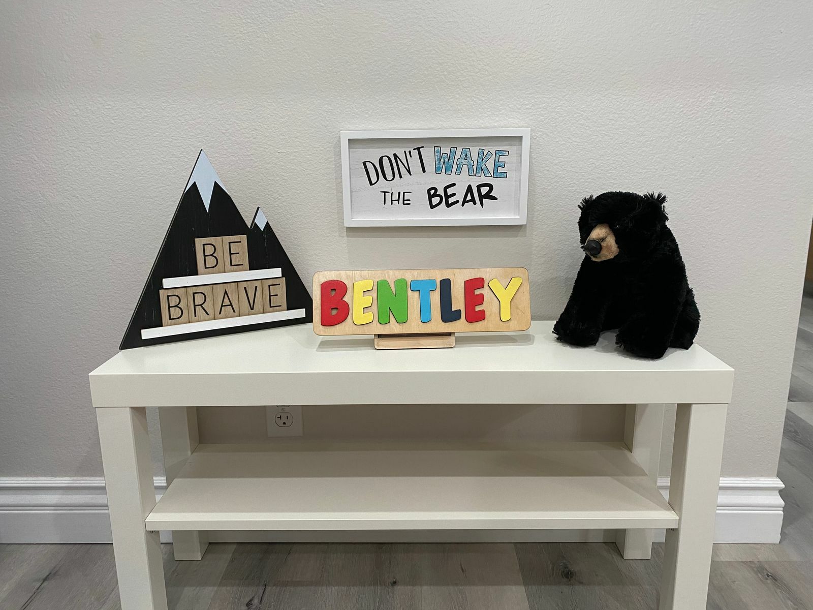 Bight-colored 3D Wooden Name puzzles Playful and Bold Name Puzzle for All Ages