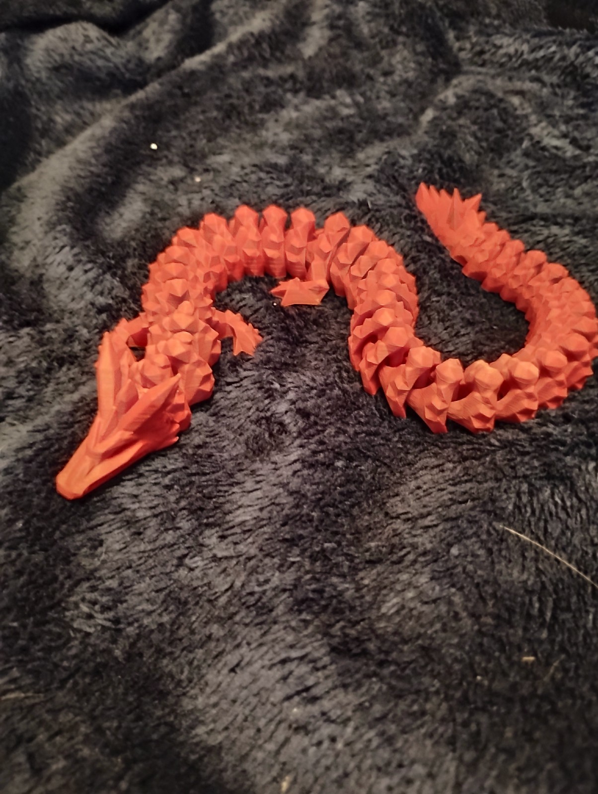 Red 15 inch 3d printed Dragon made in the USA