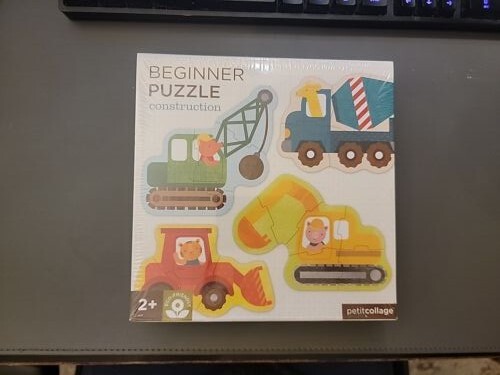Petit Collage Beginner Puzzle Toddlers ECO Friendly Ages 2+ Construction NEW