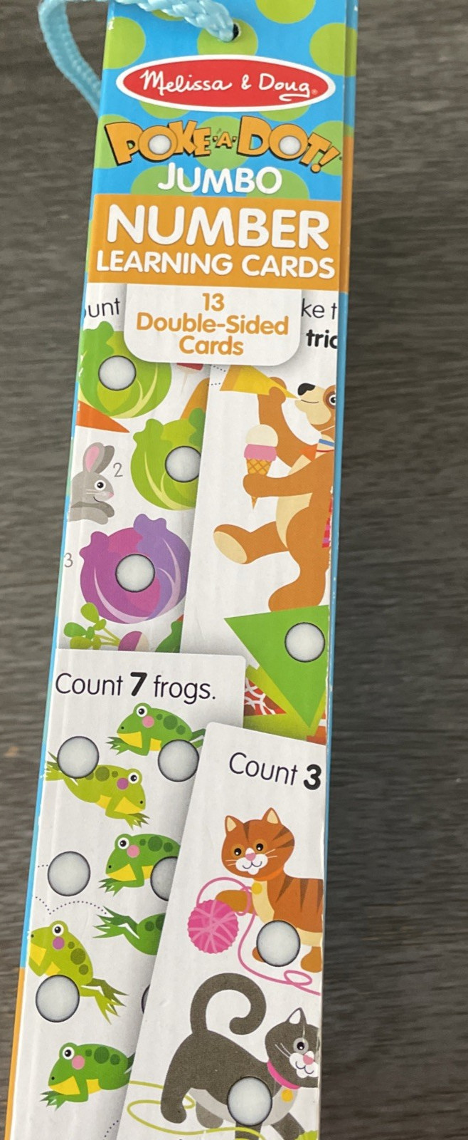 Melissa & Doug Poke A Dot Jumbo Alphabet Learning Cards Double Sided Cards