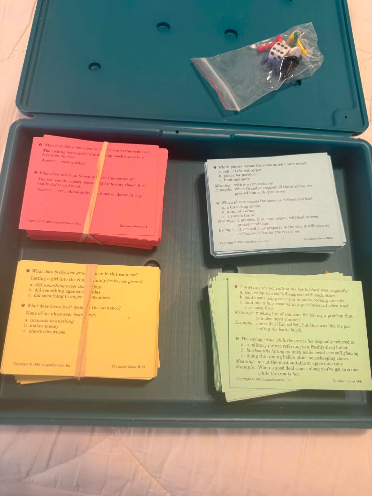 RARE VINTAGE LinguiSystems “The Idiom Game” Complete! Dave Wisniewski