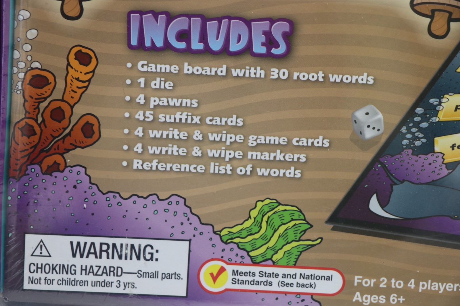 Lakeshore Sunken Suffixes Vocabulary Educational Learning Game AA646 NEW SEALED