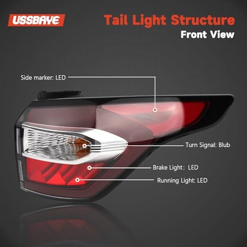 Tail Light Compatible with 2017 2018 Ford 17-18 Escape & Right Passenger Side