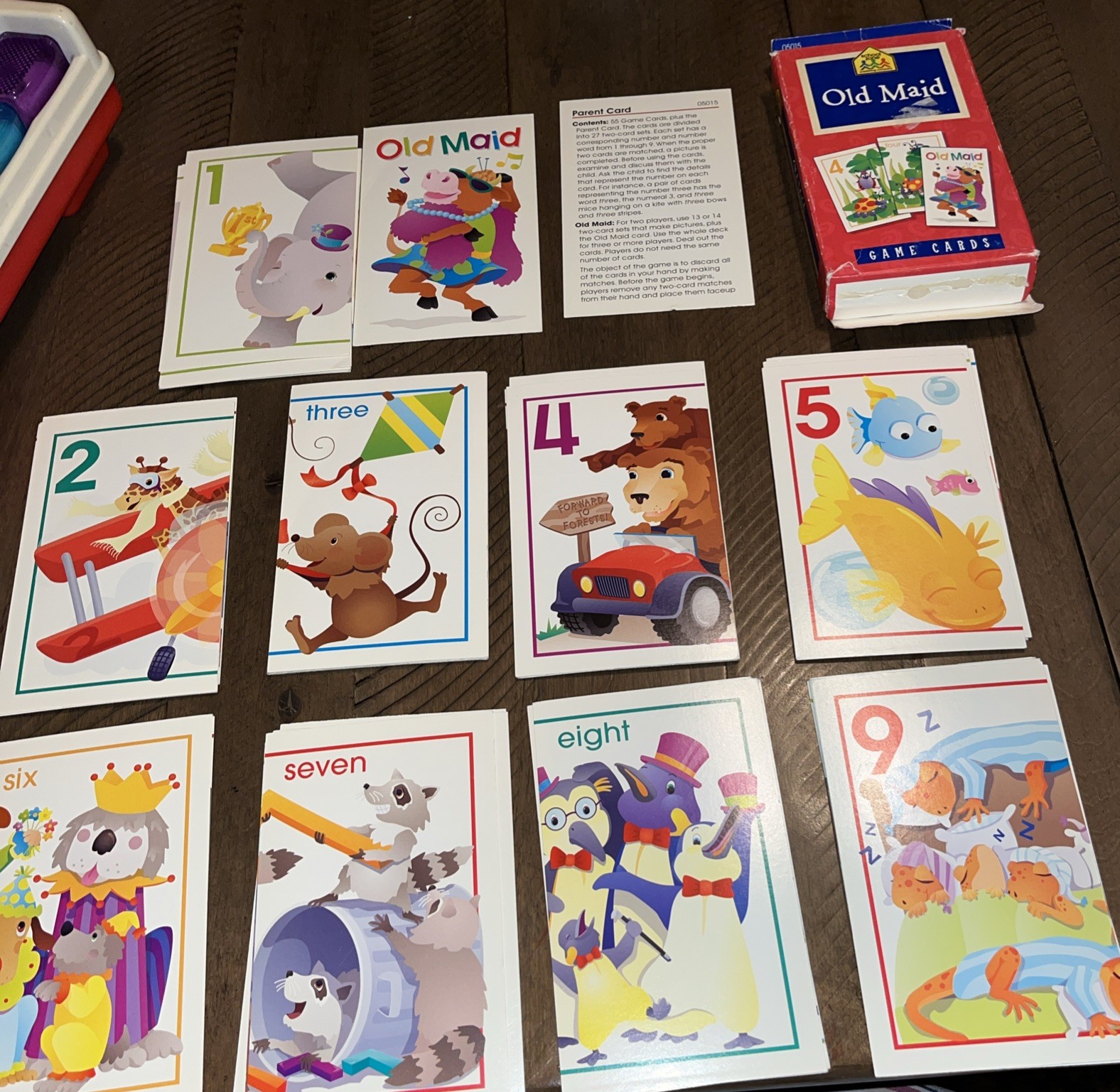 Old Maid Playing Cards 2000 School Zone Publishing Company Complete. Great Cond