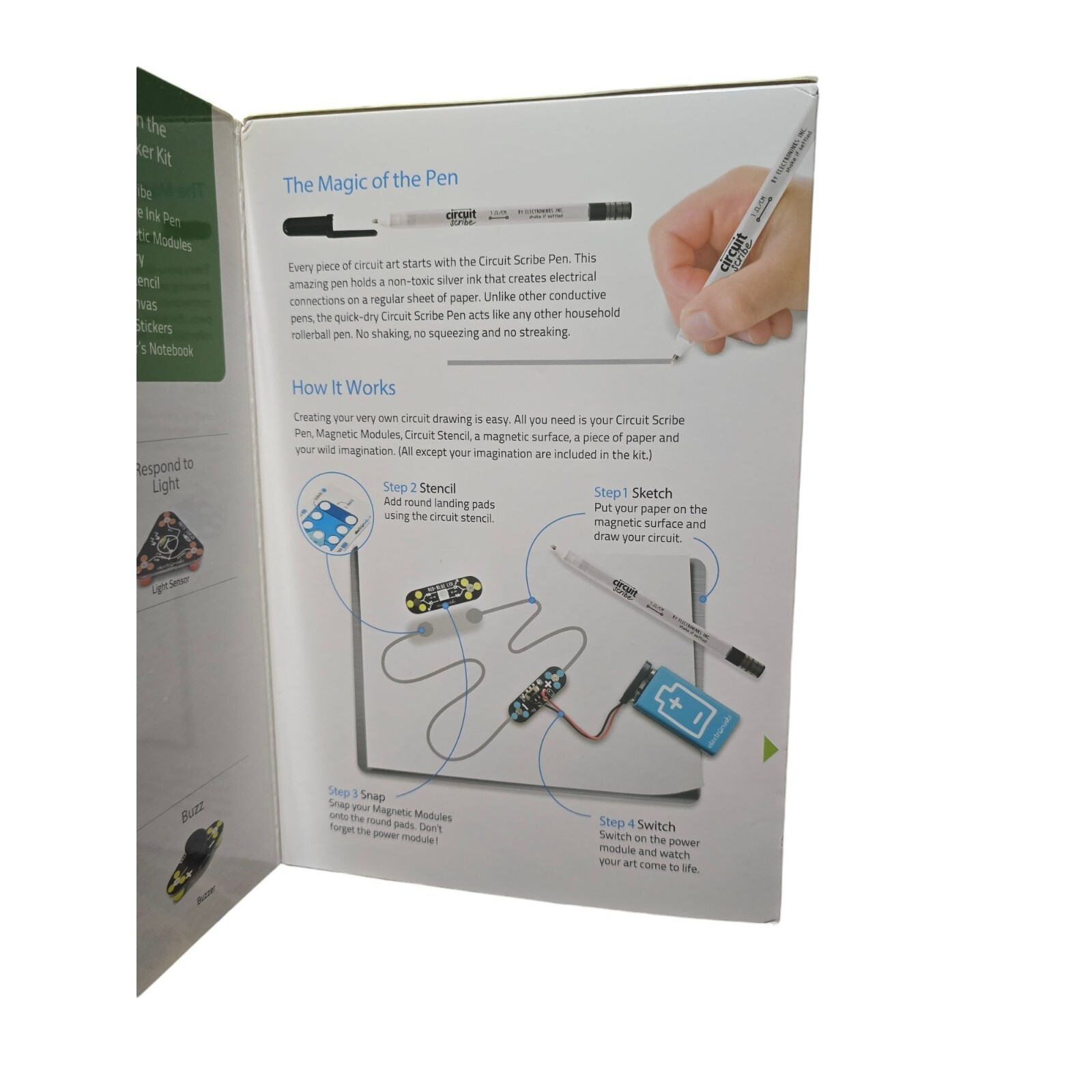 Circuit Scribe Super Maker Kit 17 Pieces – Conductive Ink Pen Magnetic Modules