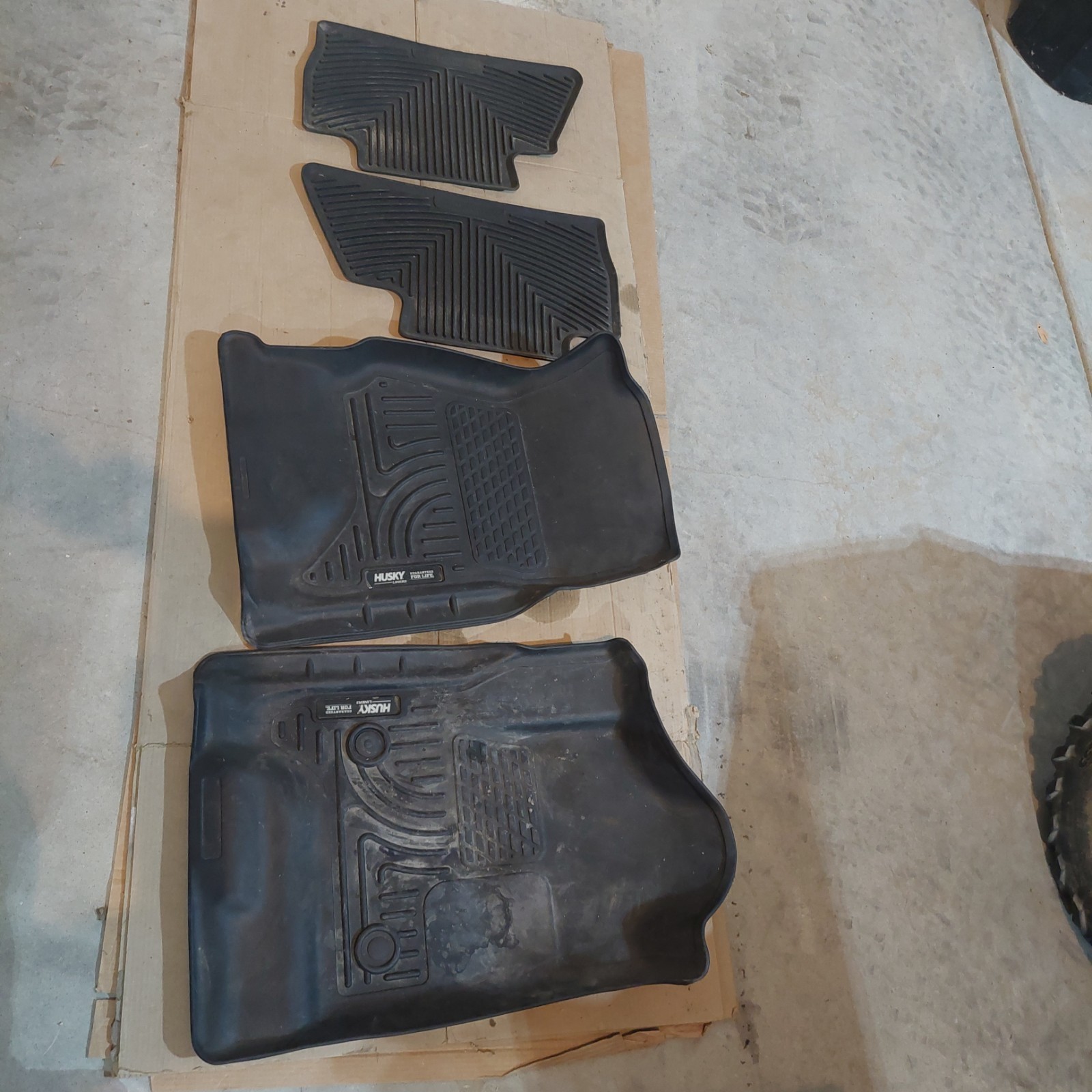 Husky Liner Front Floor Mats for 2014-2019 Silverado 2500 3500 GMC Chevy Sierra