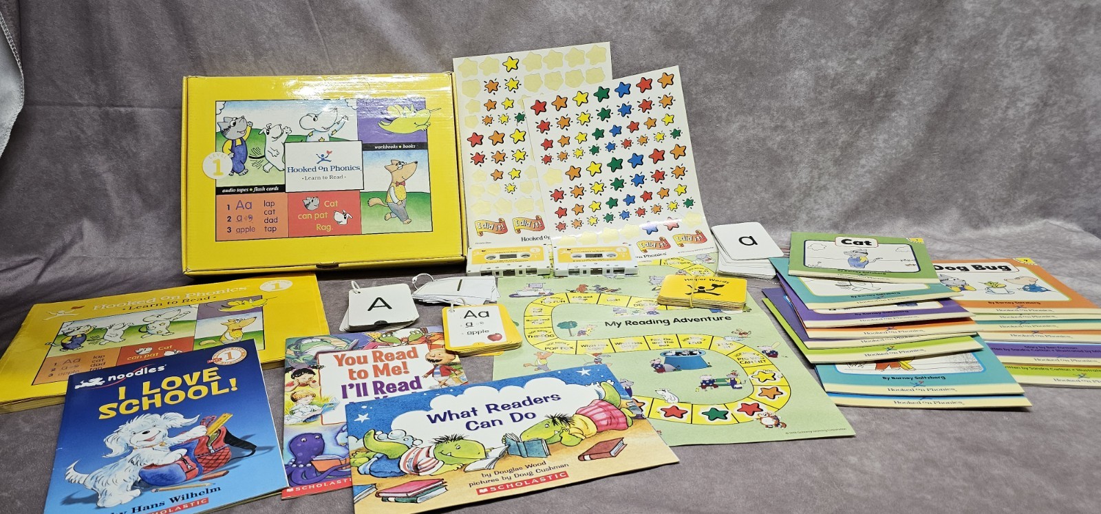 Vintage Hooked On Phonics Learn To Read Level 1 Cassette Tapes