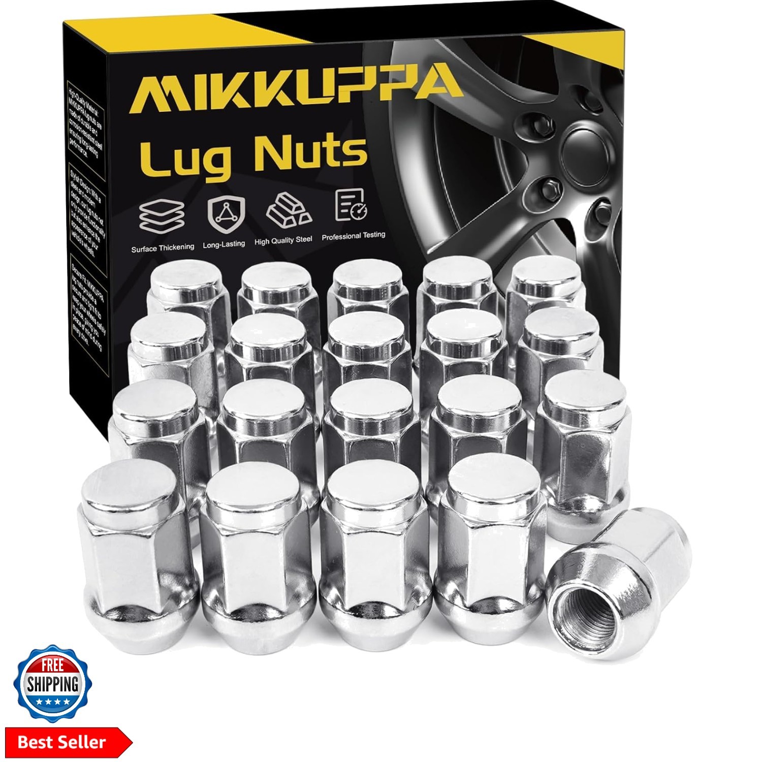 M12x1.5 Wheel Lug Nuts, Replacement for 2006-2017 Jeep Compass, 2007-2017 Pat…