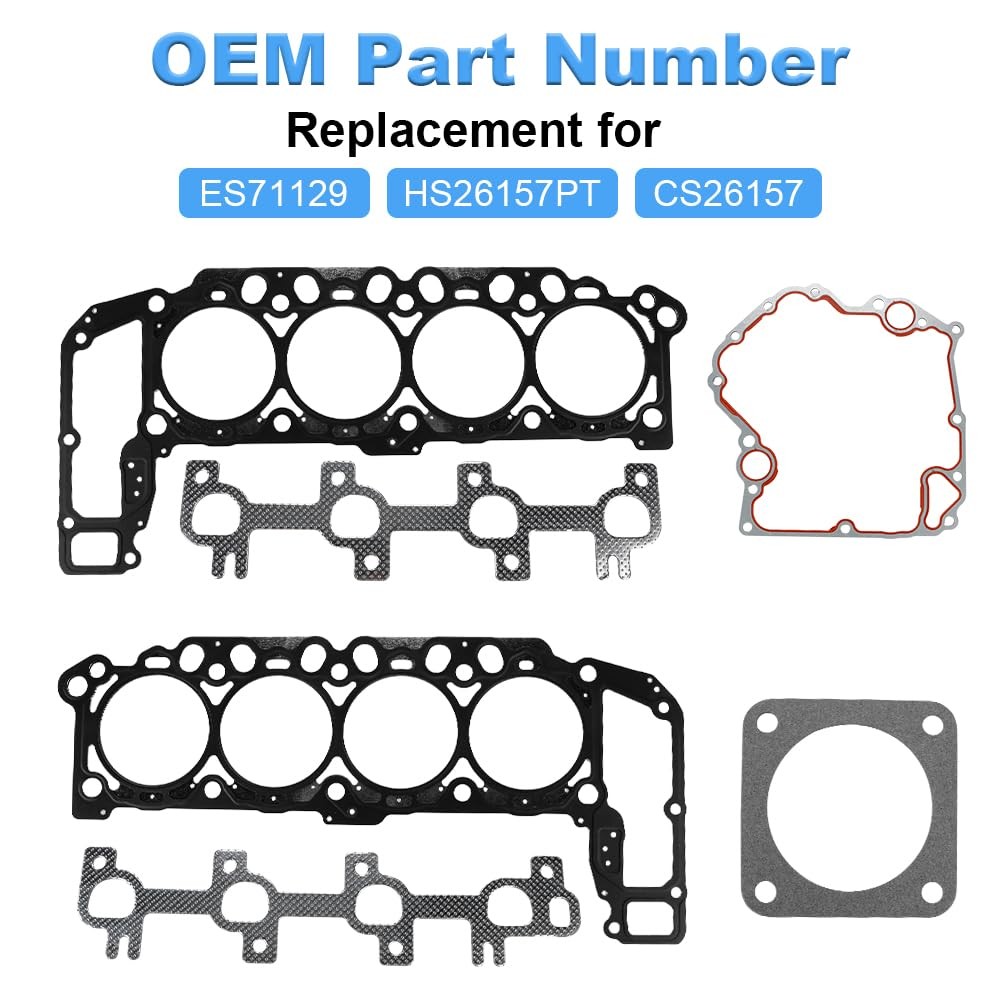Cylinder Head Gasket Set with Bolts Compatible with Dodge Dakota Durango Ram