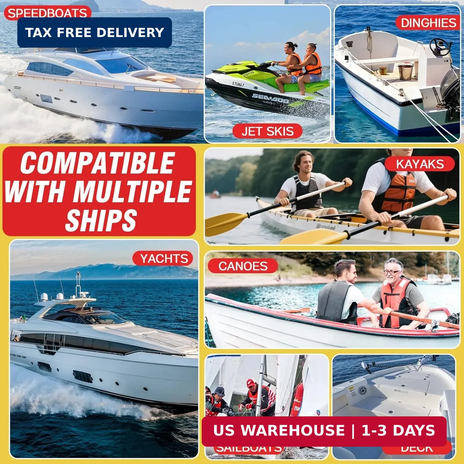 Marine Fiberglass Repair Kit for Boats, Gelcoat Repair Kit for Boats with Waterp