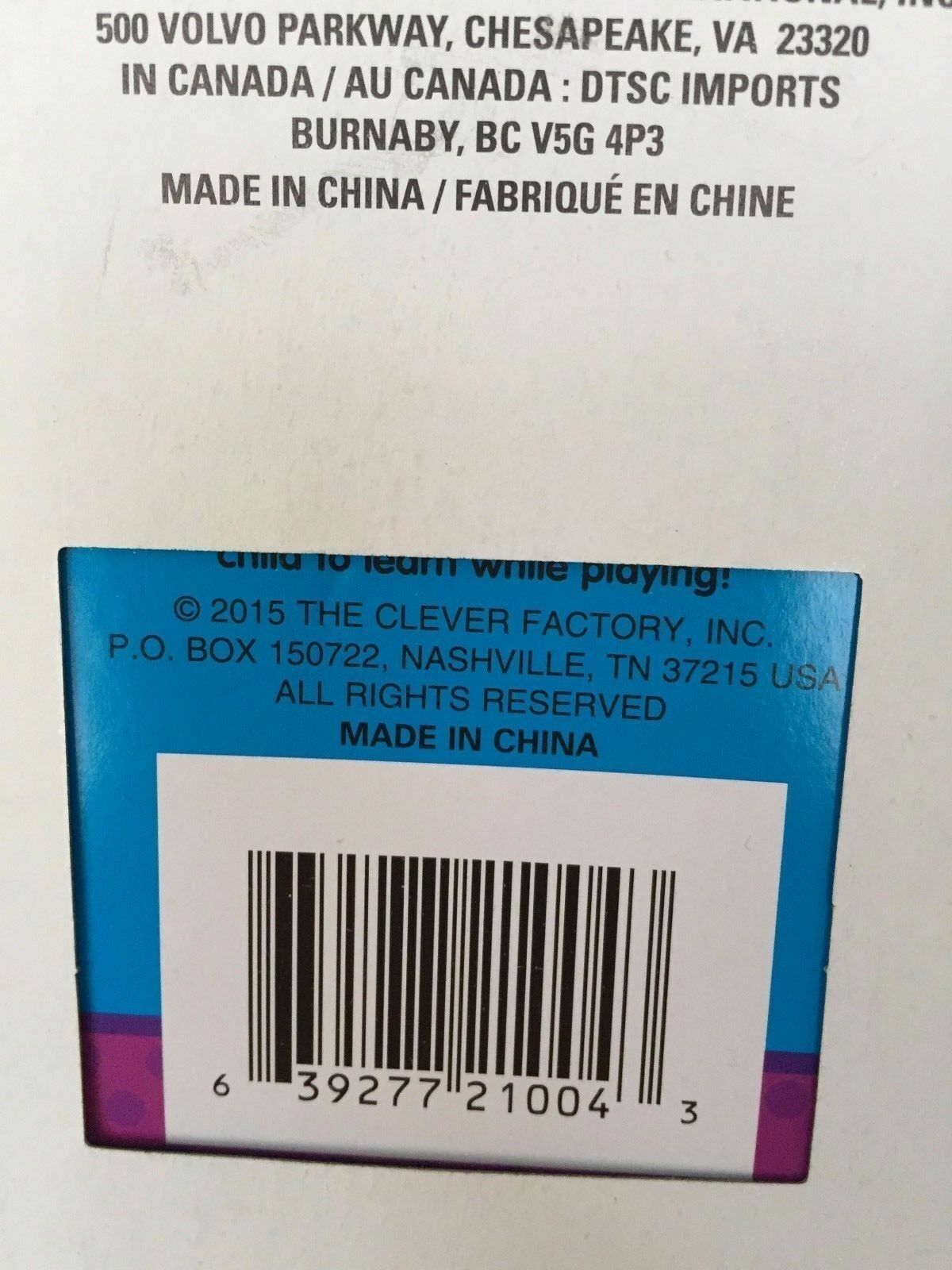 The Clever Factory Kids Toddler 3 Children’s Educational Card Game Toy NEW