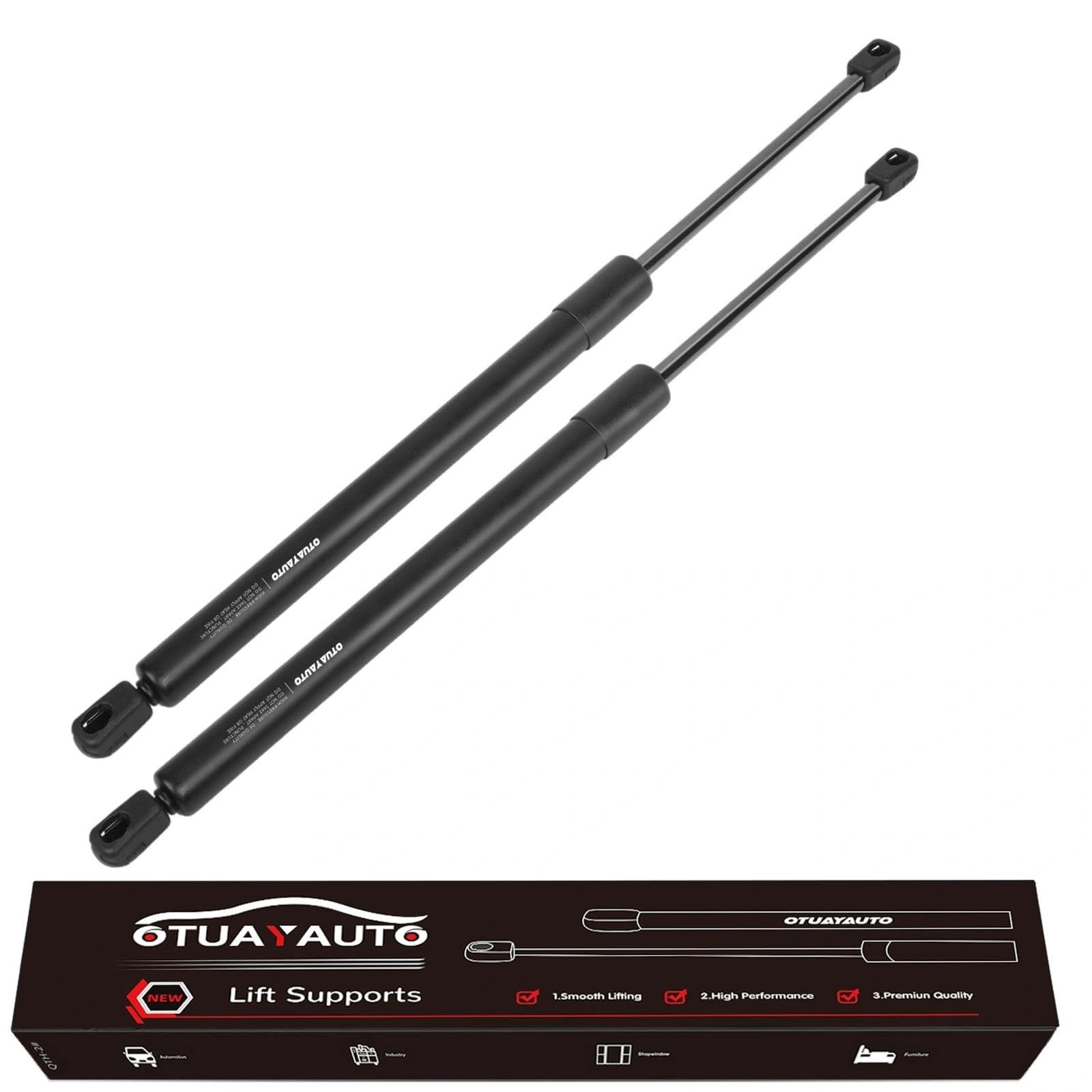 OTUAYAUTO Premium Rear Window Shocks Struts Replacement for 2011-2017 Jeep Wr…