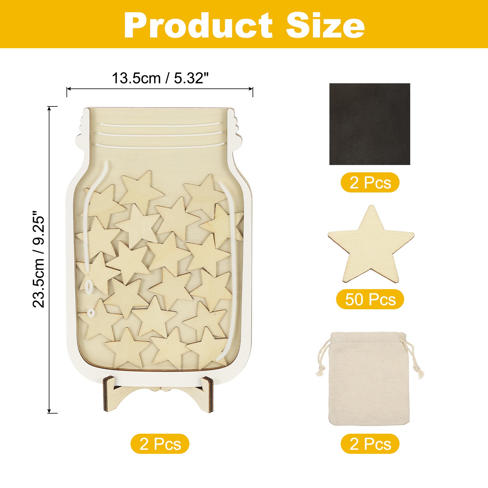 2 Pack Reward Jar Star Jar Reward Chart for , Wood Color