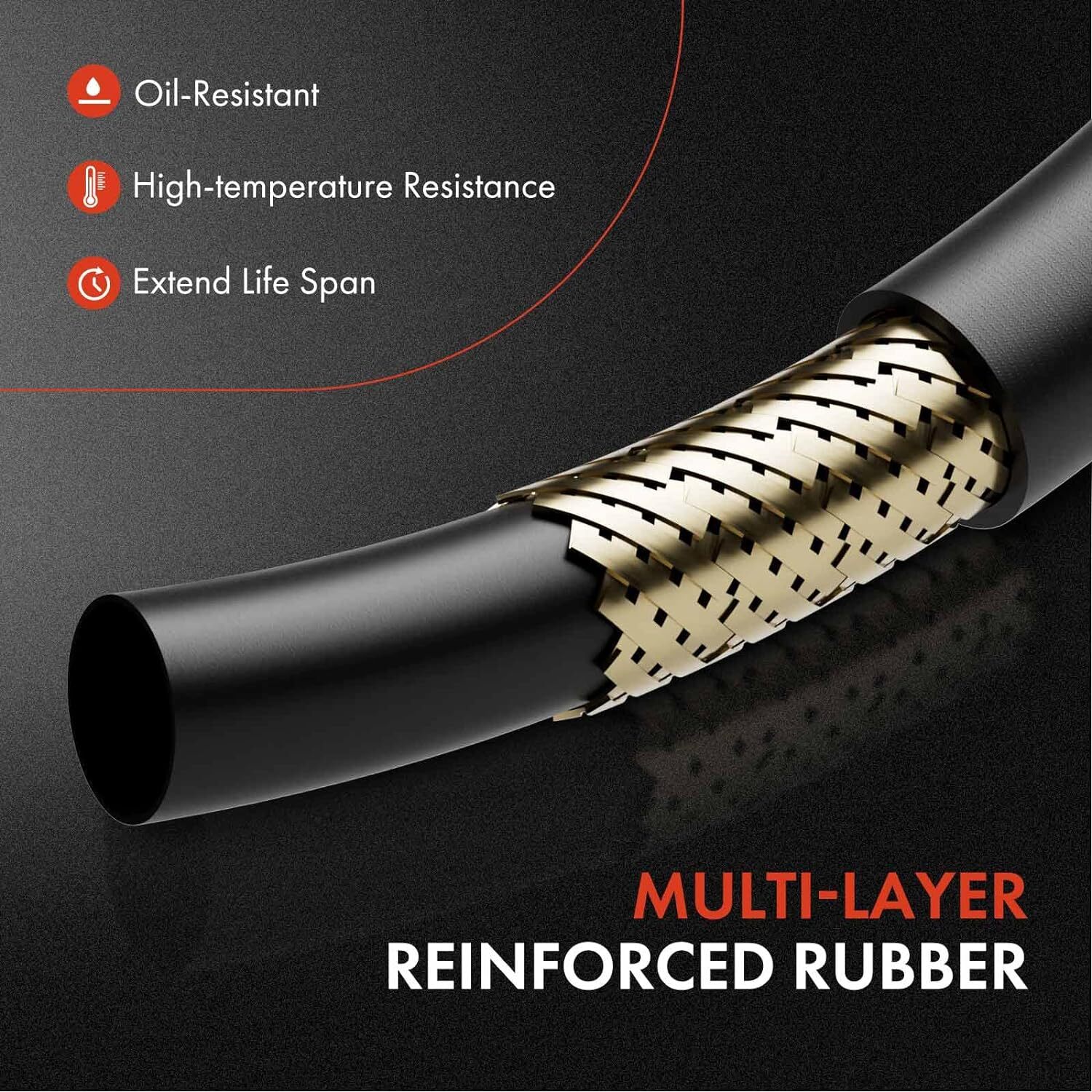 Inlet and Outlet Automatic Transmission Oil Cooler Line Hose Assembly APM