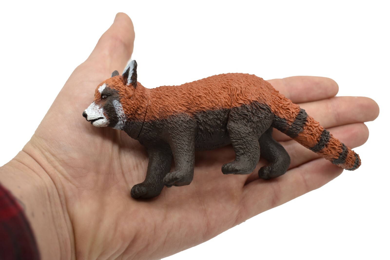 Panda Red Realistic Toy Model Plastic Replica Animal, Kids Gift 6″ F4414