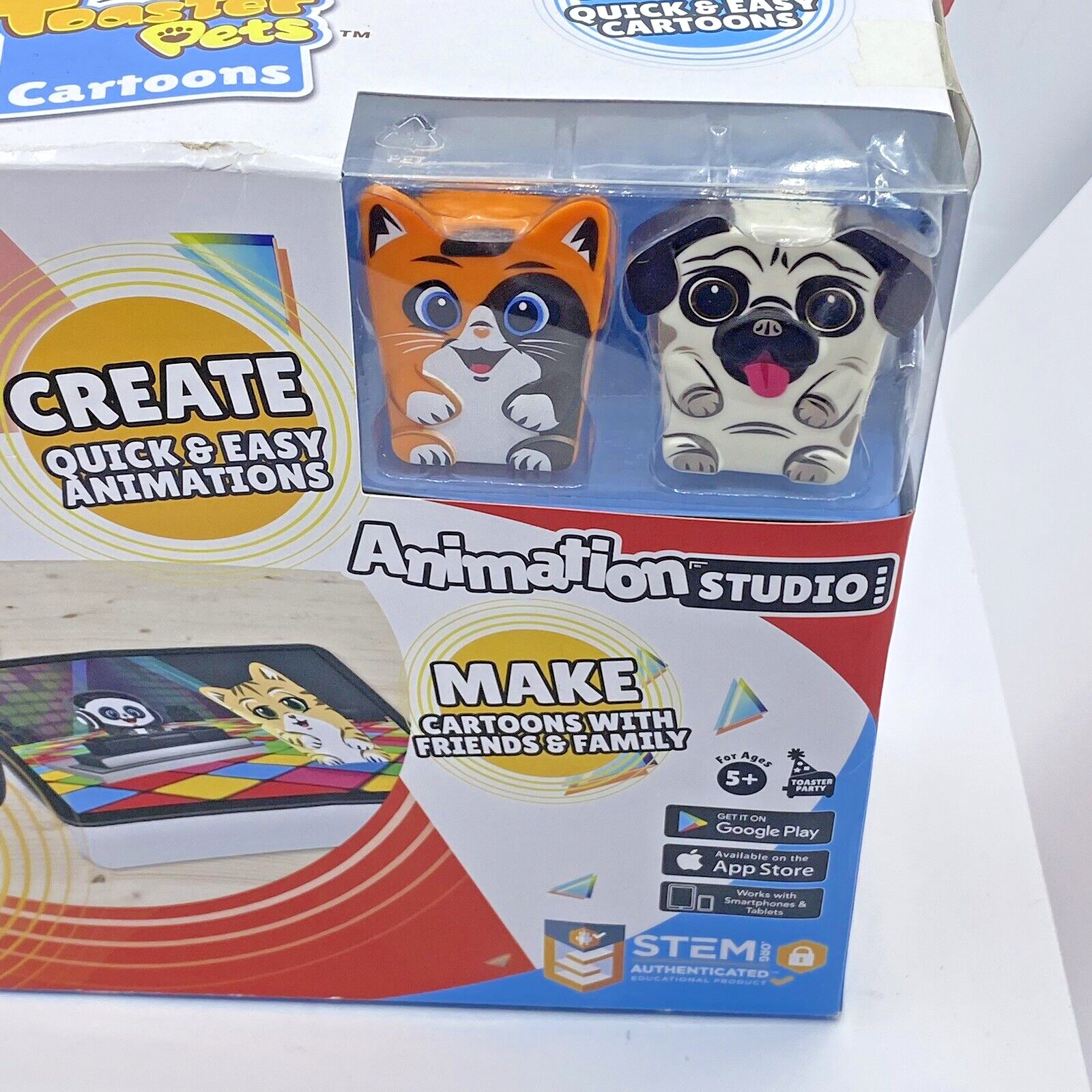 Toaster Pets Make Cartoons STEM Educational Toy Create Quick Easy Animations NEW