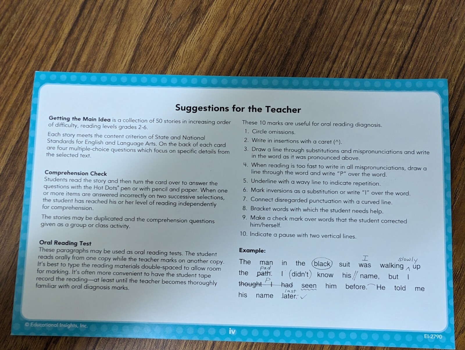 Reading Hot Dots Getting the Main Idea Gr. 2-6