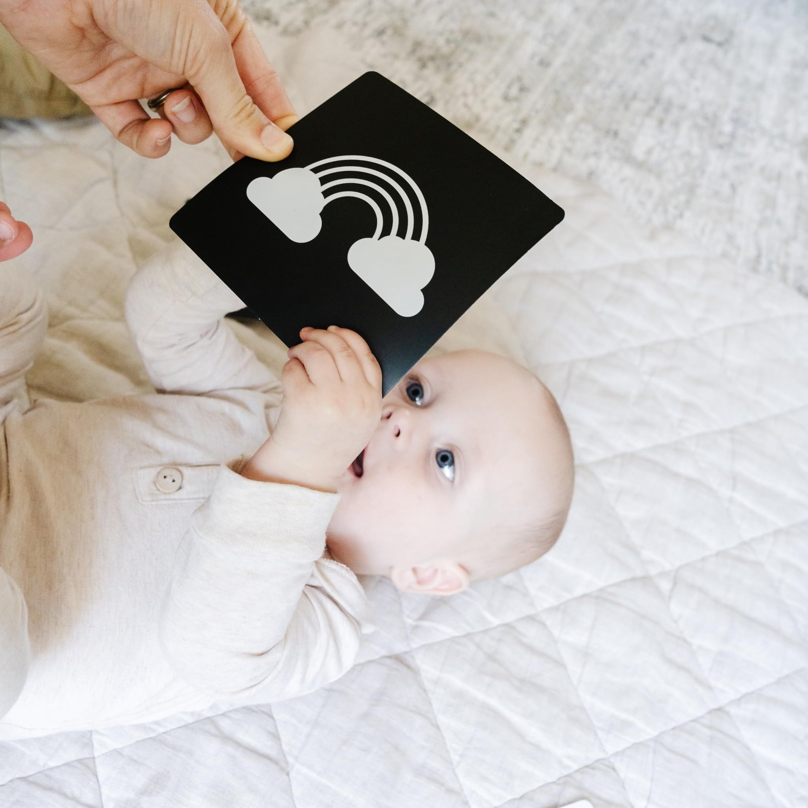 High Contrast Baby Visual Stimulation Cards – 50 Pictures for Newborn Activit…