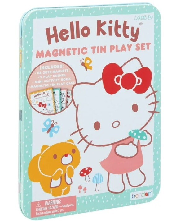 NEW HELLO KITTY 46 MAGNETIC ACTIVITY TIN PLAY SET