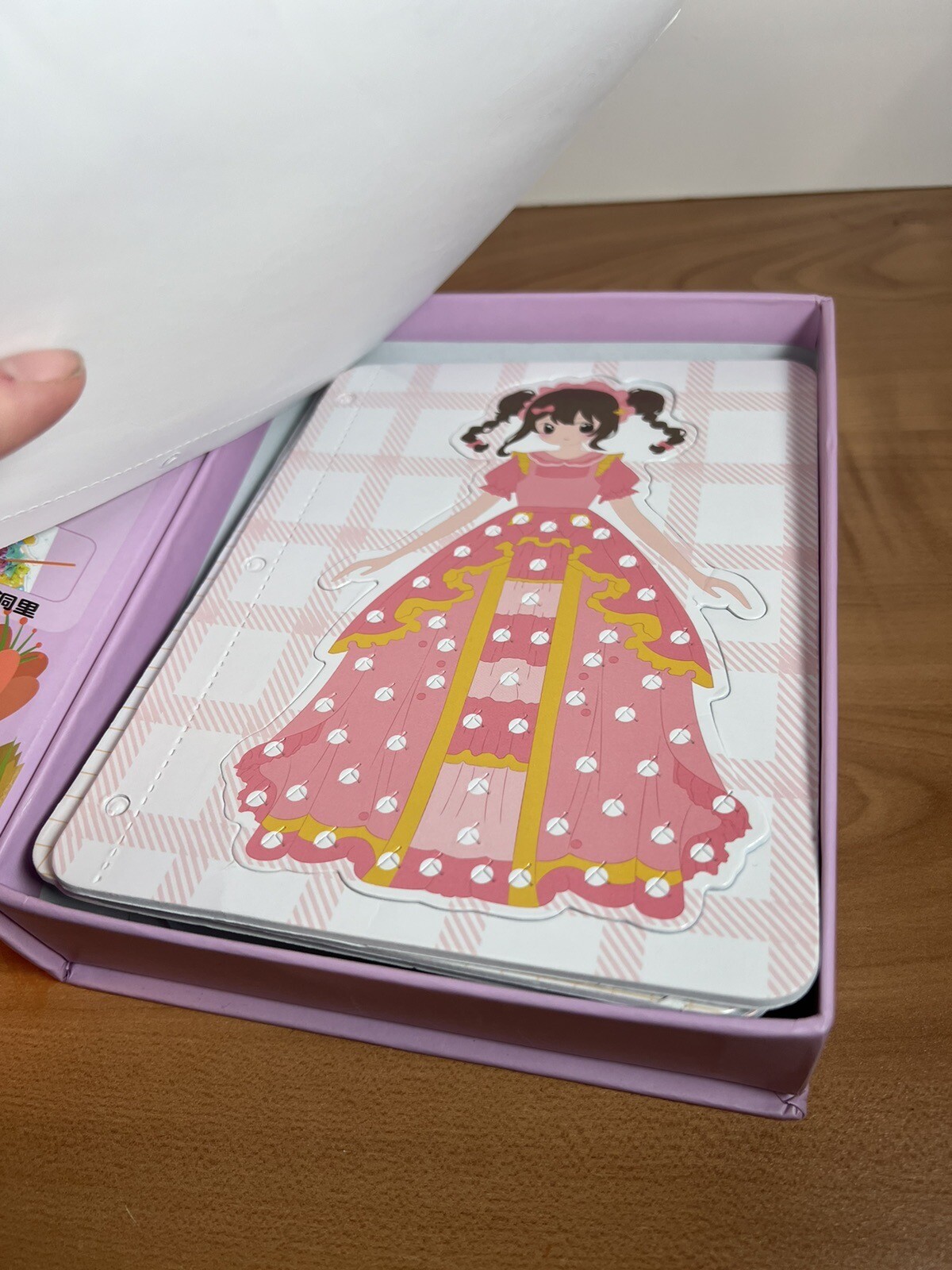 Japanes Poke Art DIY Coloring Princess Hand Painted Poke Art Kit Open Box