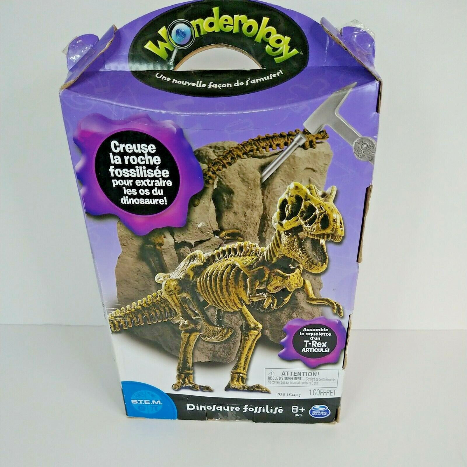 Wonderology Fossil Discoveries Poseable T-Rex NIB Realistic Dino Fossils