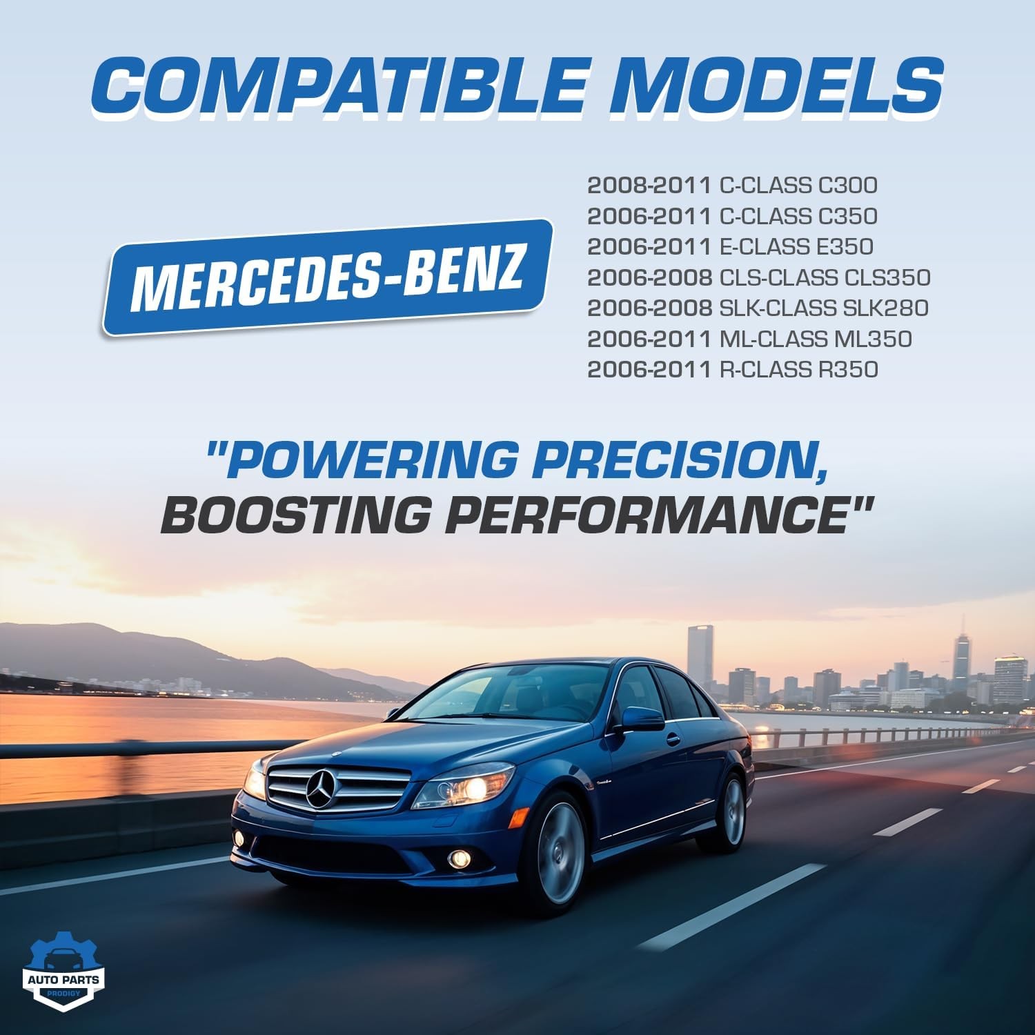 Upgraded Air Intake Manifold Kit Assembly Compatible with Mercedes-Benz C300 C35